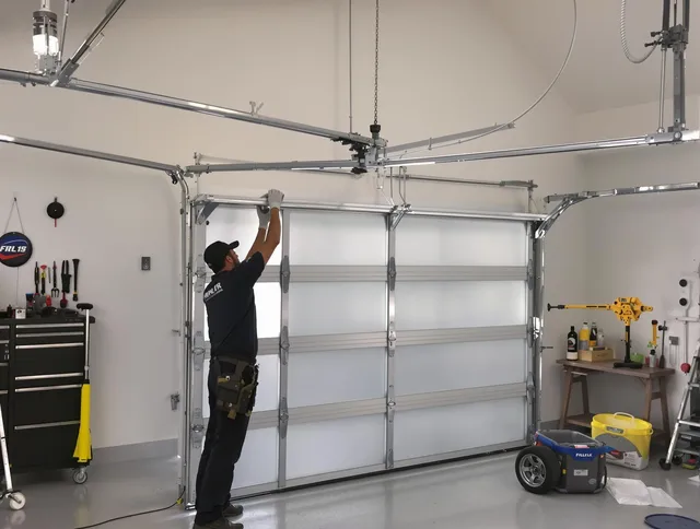 Rialto Garage Door Repair certified team performing precision garage door installation in Rialto