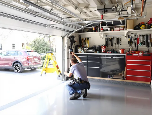Local garage door repair service by Rialto Garage Door Repair in Rialto