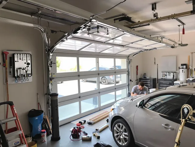 Garage door noise reduction service by Rialto Garage Door Repair in Rialto