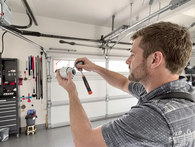 Garage door opener repair service by Rialto Garage Door Repair in Rialto