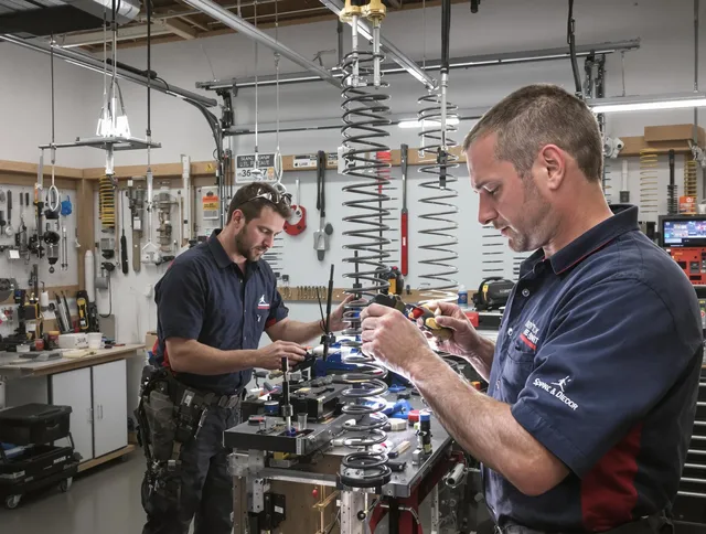 Garage door spring repair service by Rialto Garage Door Repair in Rialto